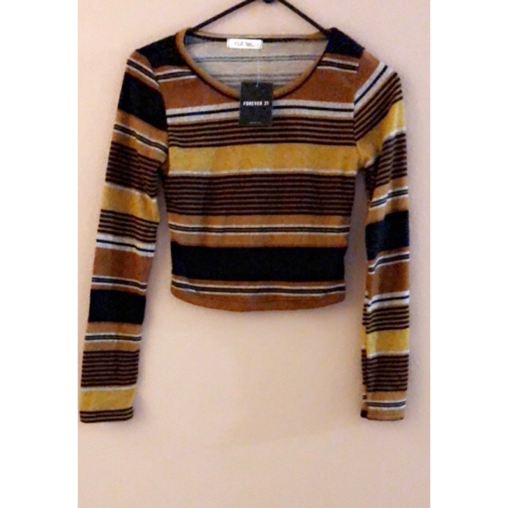 Striped Brushed Top